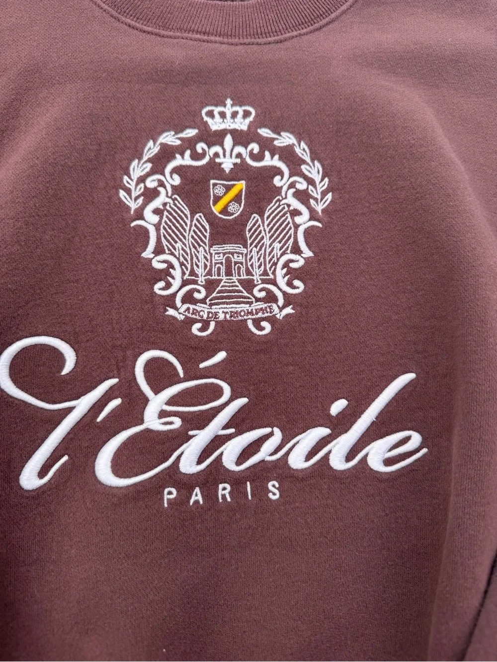 Abercrombie & Fitch L'Étoile Paris Crest Crewneck Sweatshirt